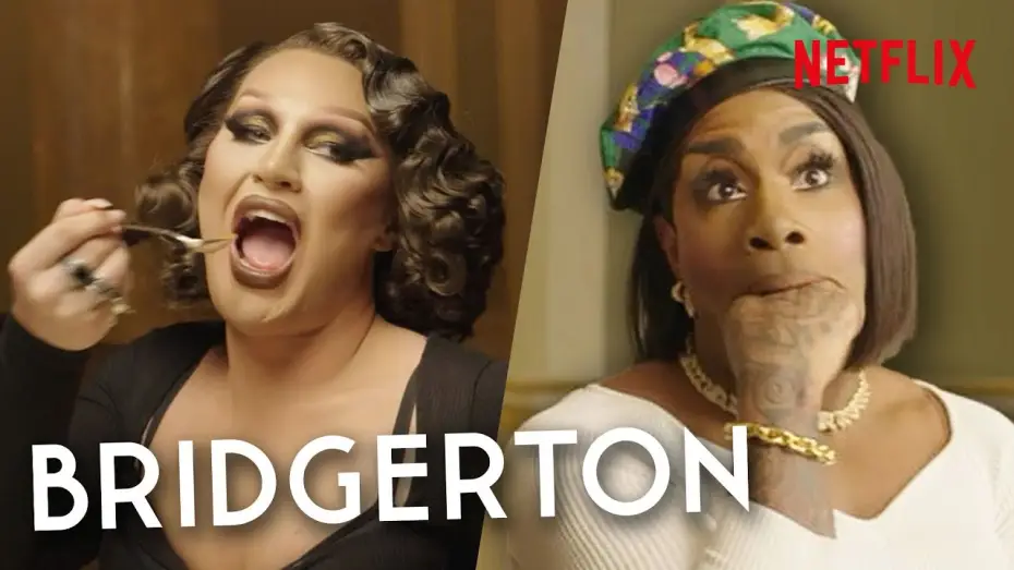 Відео до серіалу Бріджертони — Drag Queens Monét X Change & The Vivienne Take a Bridgerton Etiquette Class | Netflix