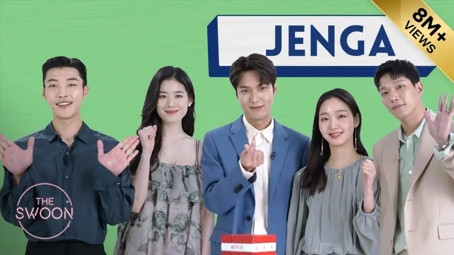 Відео до серіалу 더 킹 : 영원의 군주 — Lee Min-ho, Kim Go-eun, Woo Do-hwan, Jung Eun-chae, and Kim Kyung-nam play Jenga [ENG SUB]