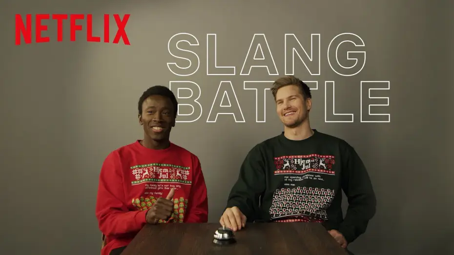 Відео до серіалу Додому на Різдво — Norwegian Slang Battle with the Cast of Netflix' Home For Christmas