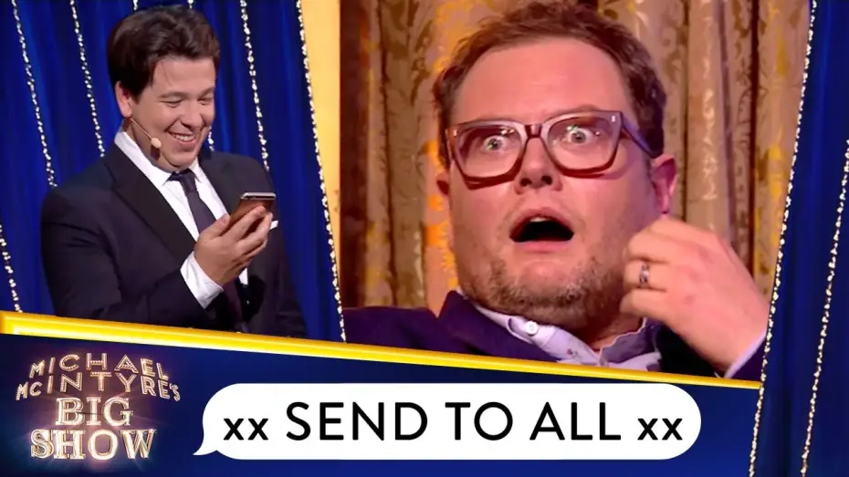 Відео до серіалу Michael McIntyre's Big Show — Alan Carr's Ridiculous Dog Marriage Send To All Message | Michael McIntyre's Big Show