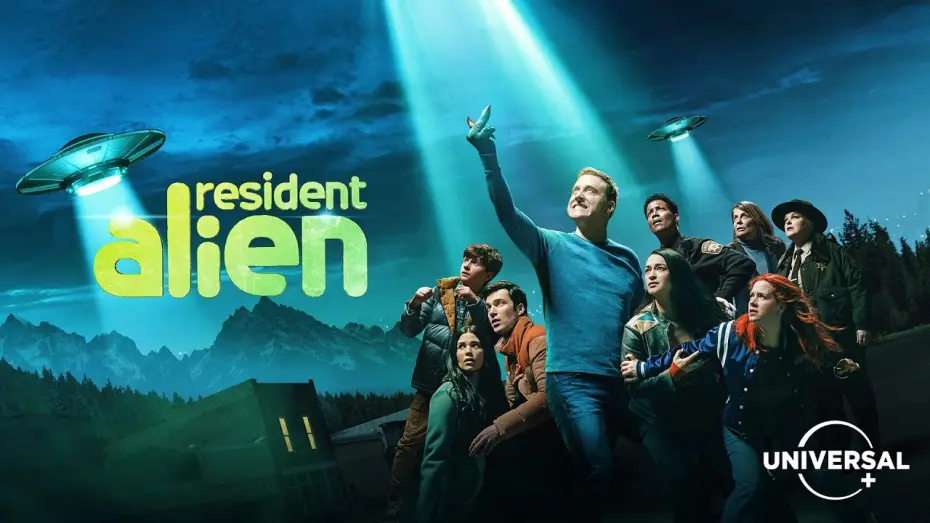 Відео до серіалу Постоялець з космосу — Prêts pour une petite visite privée ? 😉Resident Alien | Saisons 1 à 3 | À la demande sur Universal+.