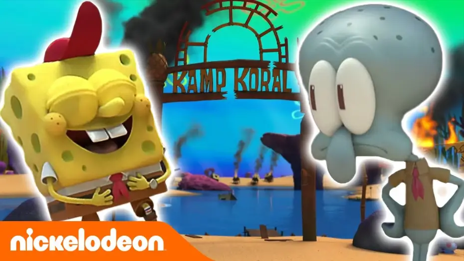 Відео до серіалу Табір «Корал»: Дитинство Губки Боба — ESTRENO NUEVA SERIE: KAMPAMENTO KORAL | Nickelodeon en Español | España