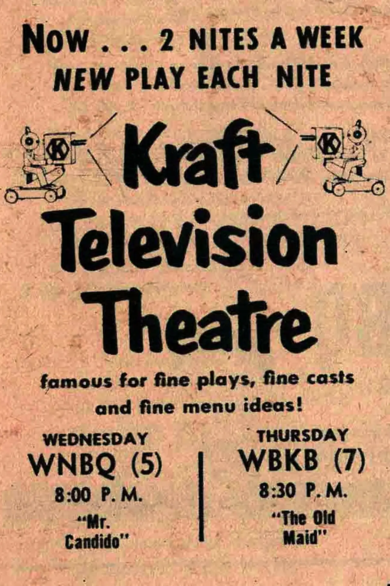Постер до серіалу "Kraft Television Theatre"