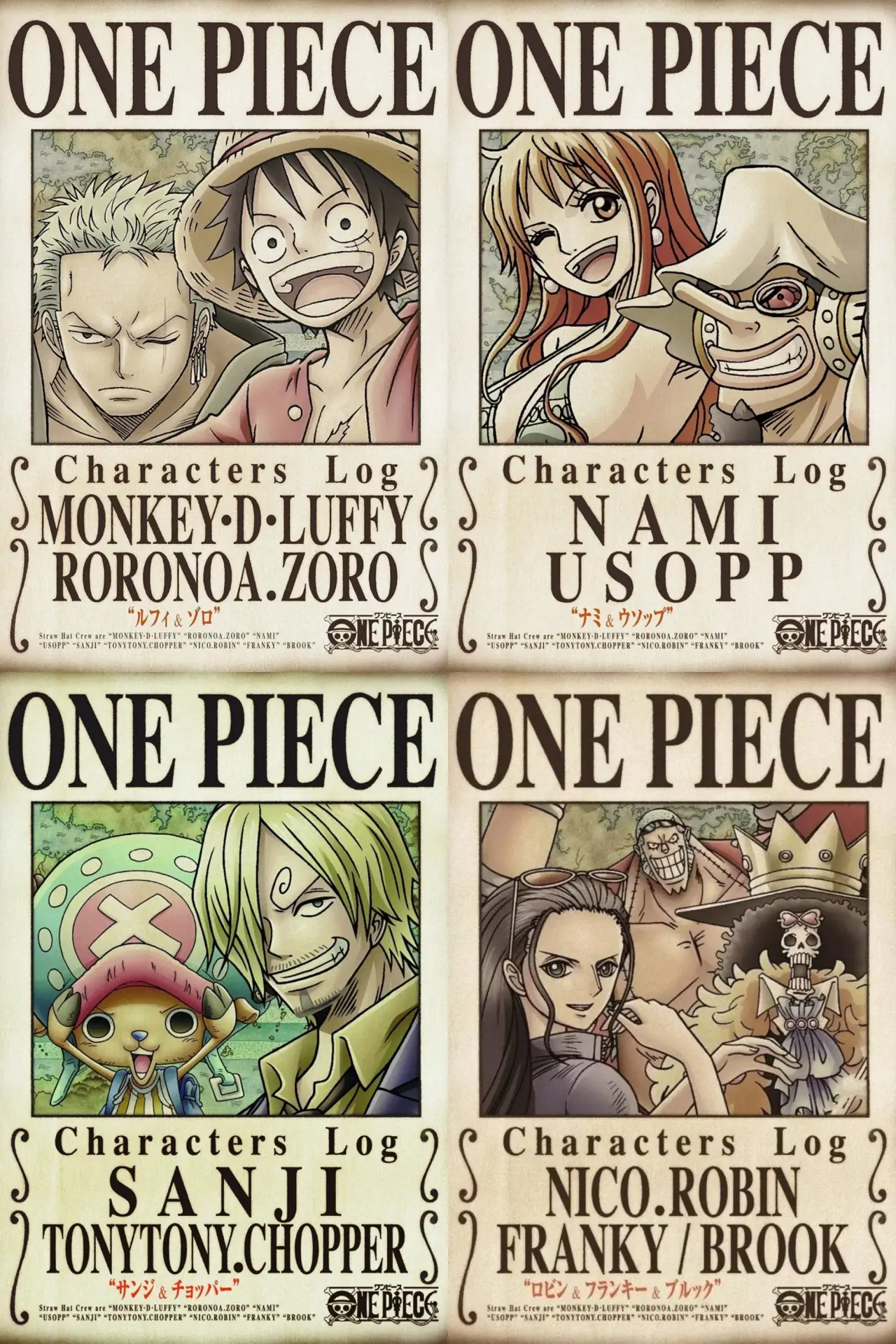 Постер до серіалу "Журнал персонажів One Piece"
