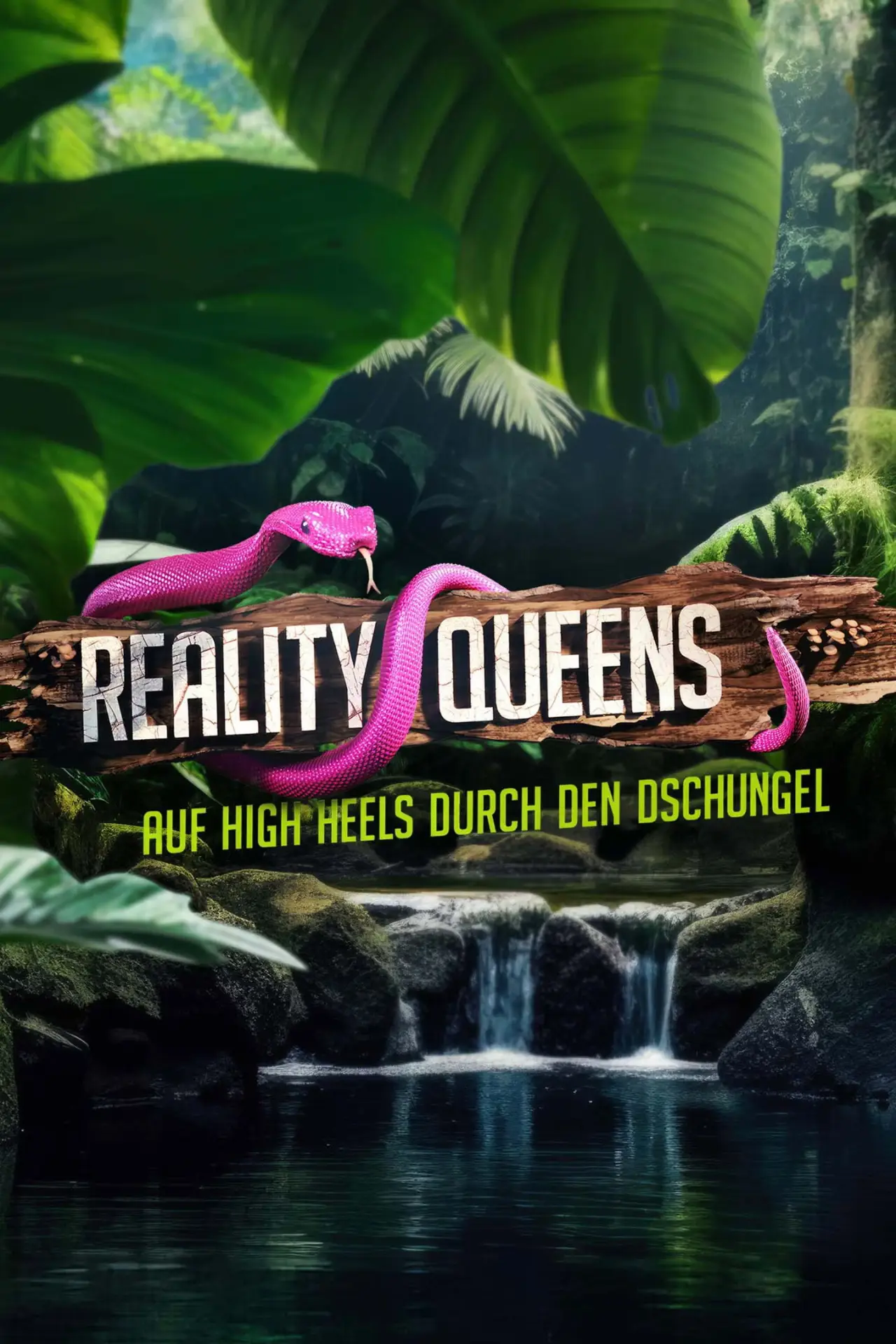 Постер до серіалу "Reality Queens – auf High Heels durch den Dschungel"