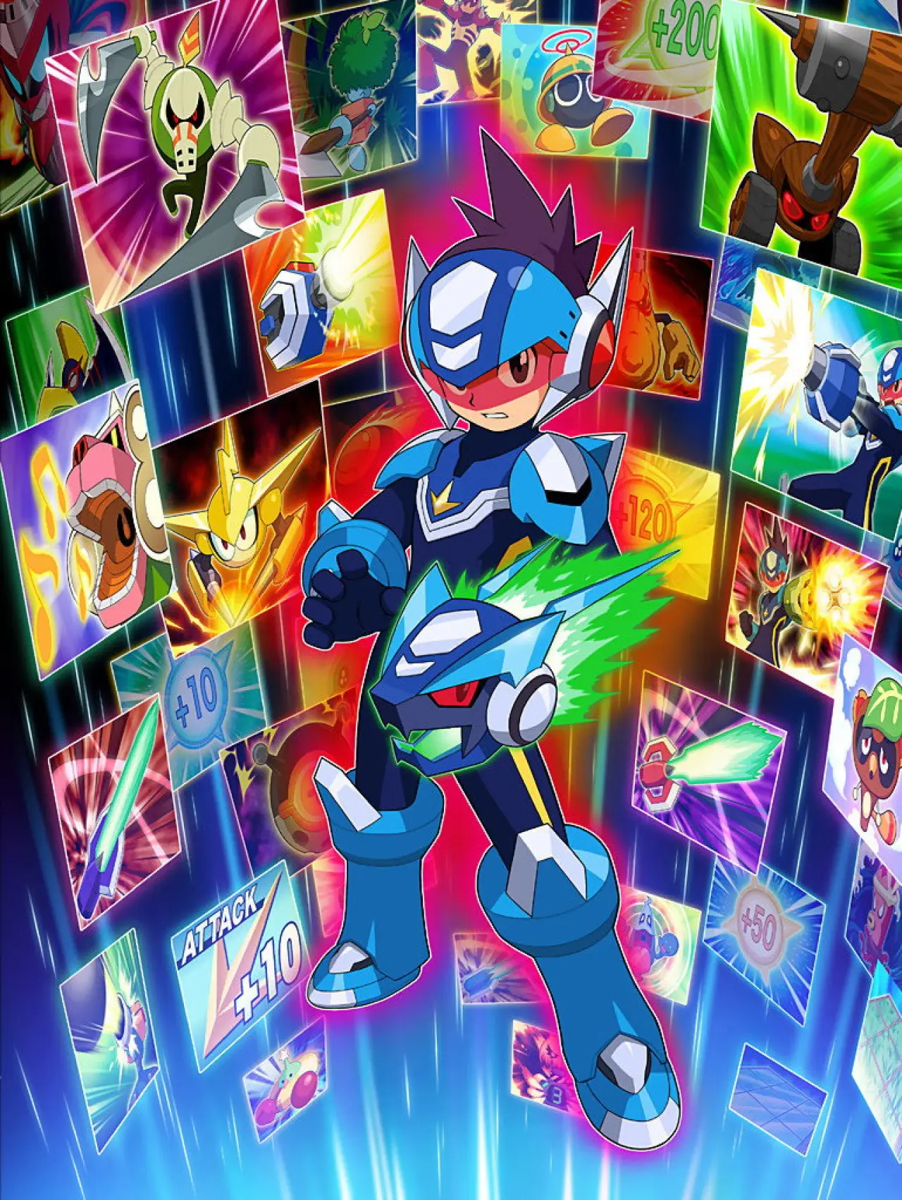 Постер до серіалу "流星のロックマン"