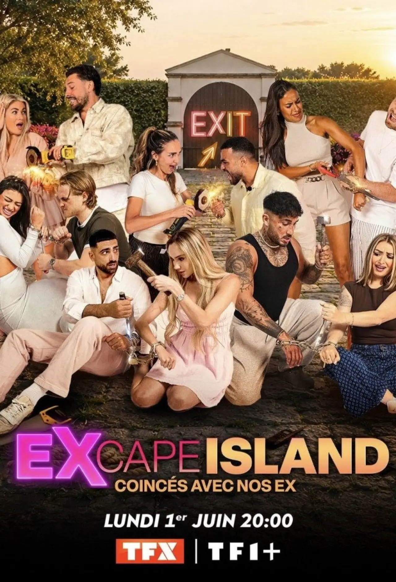 Постер до серіалу "Excape Island : coincés avec nos ex"
