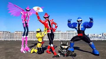 Задник до серіалу "Abatarō Sentai Donburazāzu" #1338243