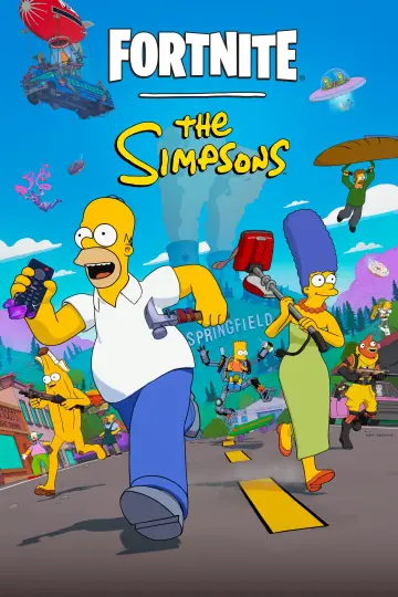 Fortnite x The Simpsons постер