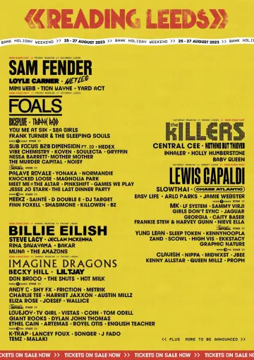 Reading + Leeds Festival 2023