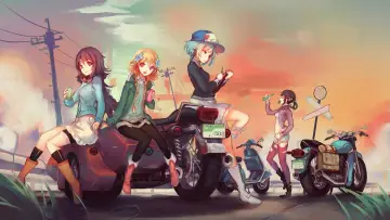 Задник до серіалу "Rolling☆Girls" #1684854