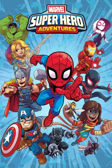 Пригоди супергероїв Marvel постер