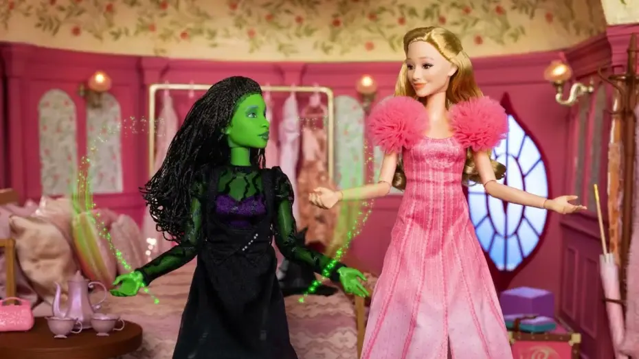 Відео до фільму Wicked | “Popular” Stop Motion Music Video ft. Glinda & Elphaba dolls