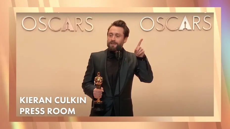 Відео до фільму A Real Pain | Kieran Culkin Best Supporting Actor Press Room Speech | 97th Oscars (2025)