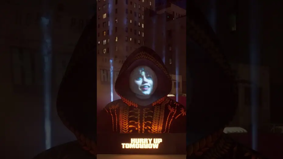 Відео до фільму Hurry Up Tomorrow | THE #HURRYUPTOMORROW MIRROR INSTALLATION ON HOLLYWOOD & VINE.