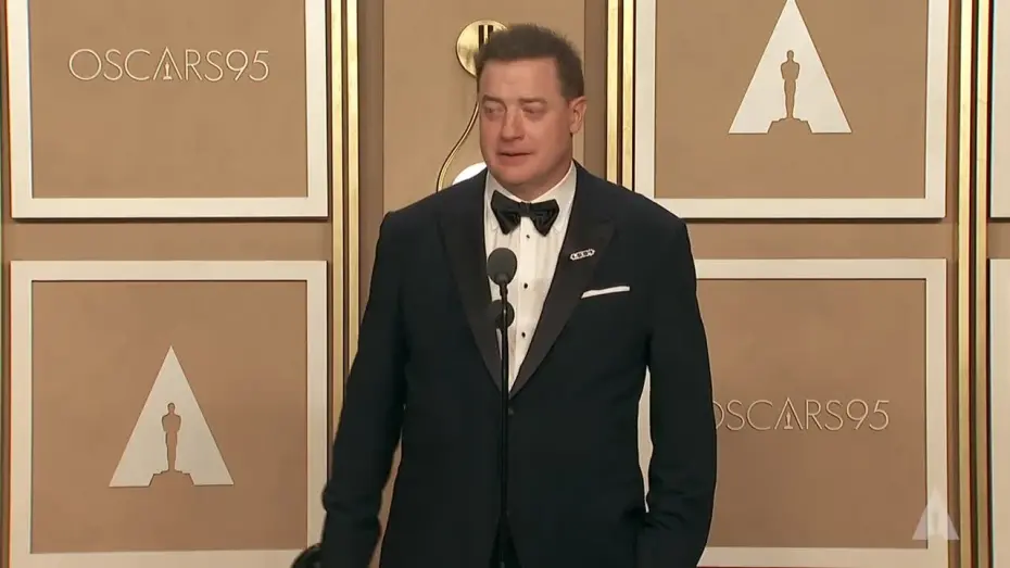 Відео до фільму Кит | Best Actor Brendan Fraser | Oscars95 Press Room Speech