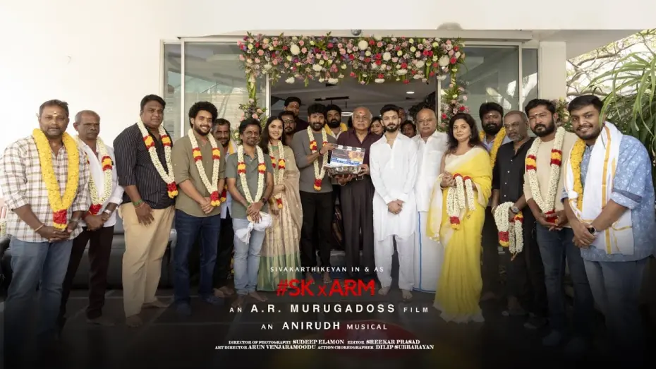 Відео до фільму Madharaasi | #SKxARM Pooja Ceremony | Siva Karthikeyan, Rukmini Vasanth | A R Murugadoss | Anirudh Ravichander