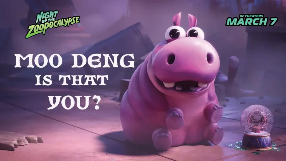 Відео до фільму Night of the Zoopocalypse | Poot the Pygmy Hippo vs. the Zoopocalypse?! | Moo Deng Song