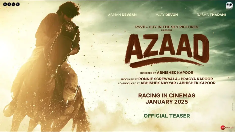 Відео до фільму Azaad | Azaad Official Teaser | Ajay D | Abhishek K | Aaman D | Rasha T | Ronnie S | Pragya K | Jan 2025
