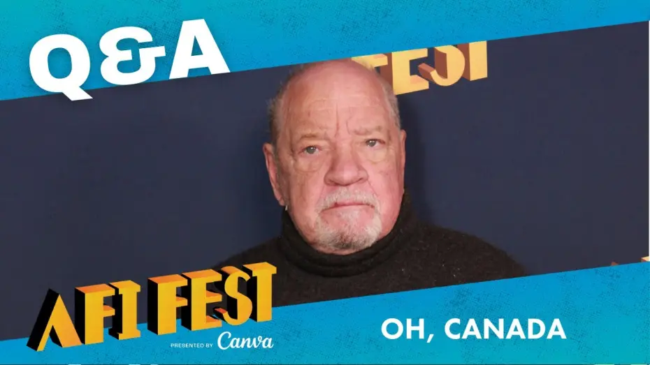Відео до фільму Oh, Canada | OH, CANADA Conversation at AFI Fest 2024