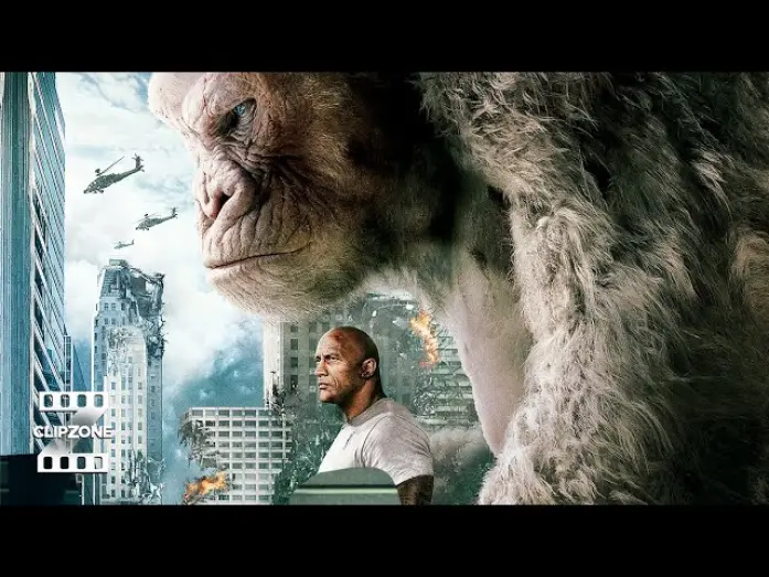 Відео до фільму Ремпейдж | Giant Monster Fight