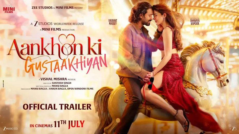 Відео до фільму Aankhon Ki Gustaakhiyan | Aankhon Ki Gustaakhiyan Official Trailer | Vikrant M | Shanaya K | Vishal M | In Cinemas 11th July