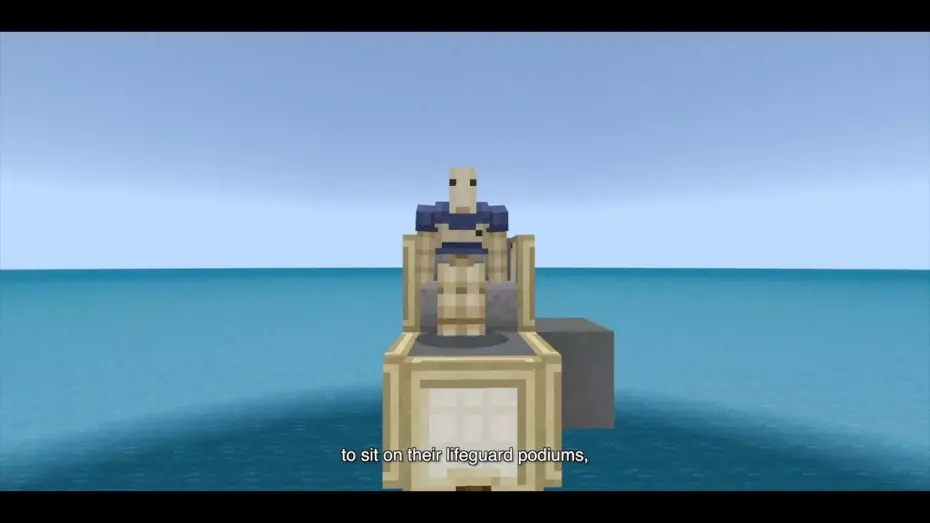 Відео до фільму Seven Players and a Sorcerer | Minecraft Battle The Movie Movie CLIP - The Lonely Lifeguard Robot (2025) HD