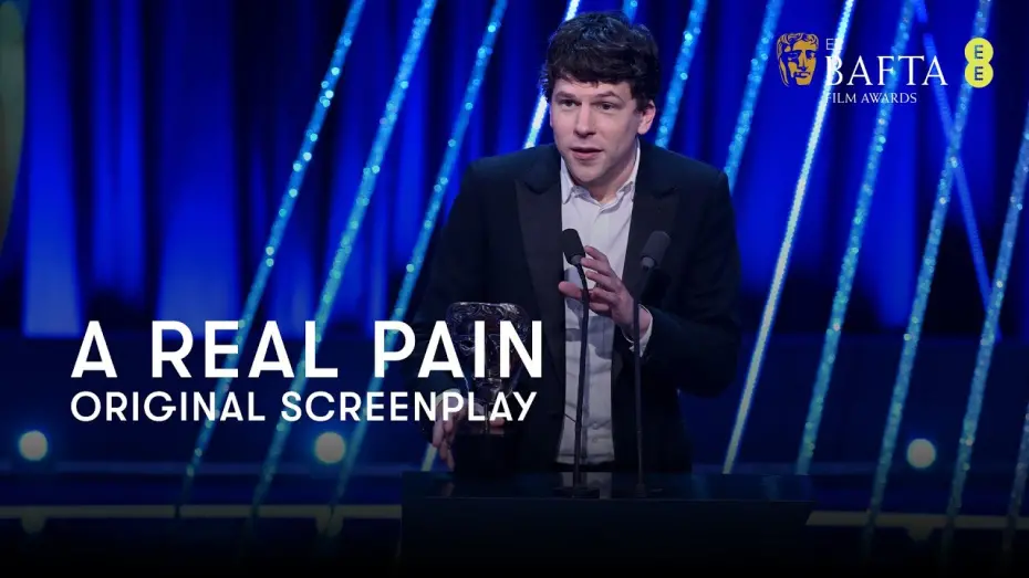 Відео до фільму A Real Pain | A Real Pain wins the Original Screenplay BAFTA | BAFTA Film Awards 2025