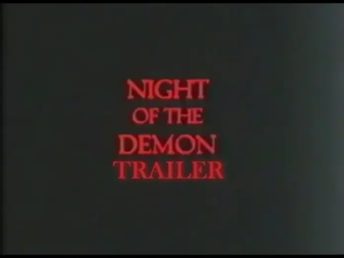 Відео до фільму Night of the Demon | Night Of The Demon (1980) Trailer