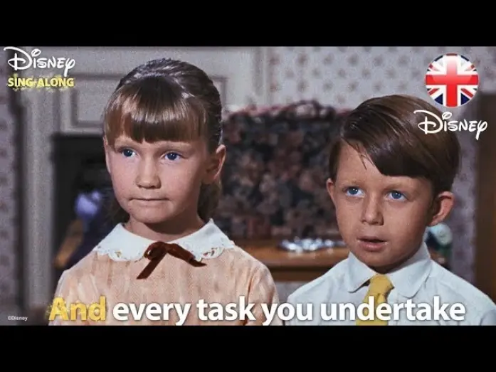Відео до фільму Мері Поппінс | A Spoonful Of Sugar - Lyric Video
