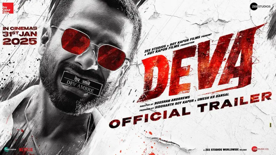 Відео до фільму Deva | Deva | Official Trailer l Shahid Kapoor | Pooja Hegde | Rosshan Andrrews | In Cinemas 31stJanuary