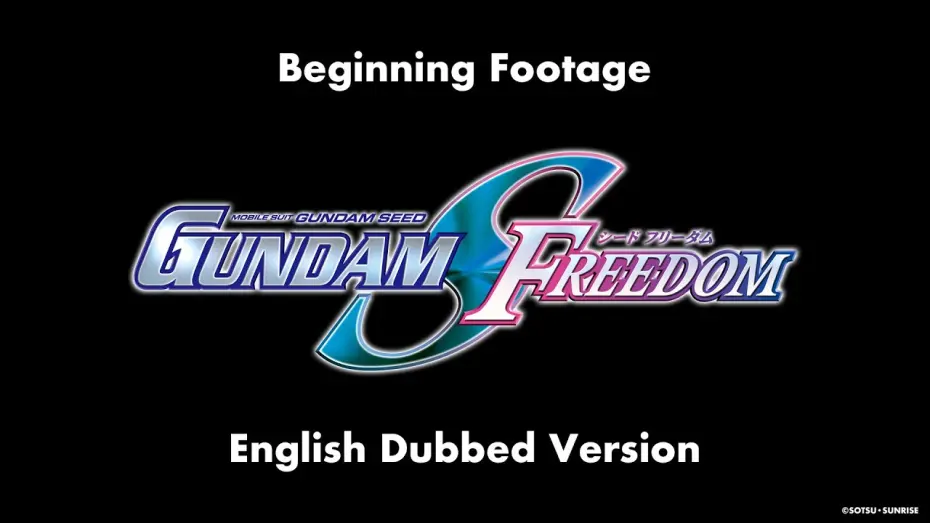 Відео до фільму Mobile Suit Gundam SEED FREEDOM | “Mobile Suit Gundam SEED FREEDOM” Beginning Footage 《Theme Song “FREEDOM”》 (English Dub Ver.)