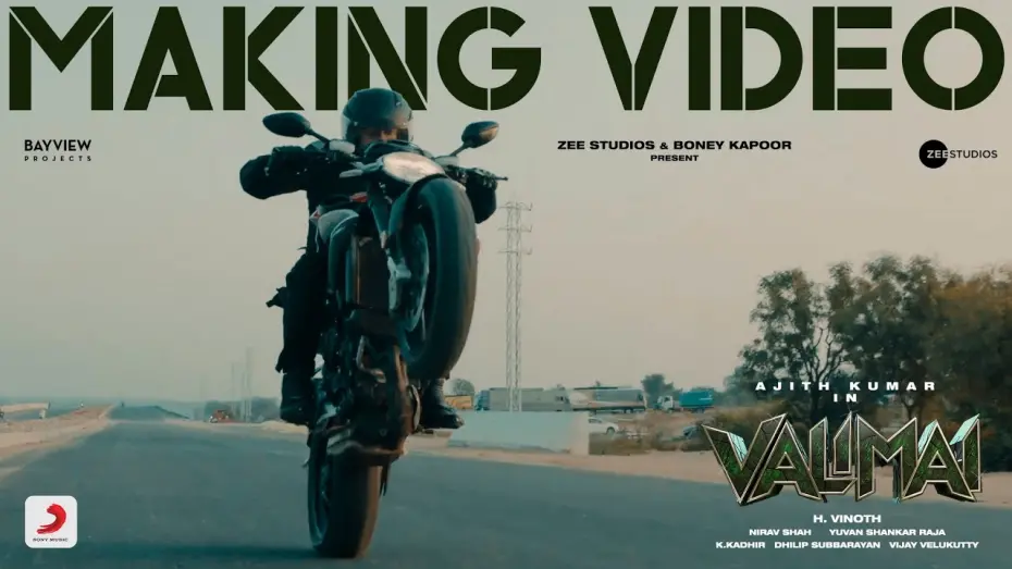 Відео до фільму Valimai | Valimai Making Video | Ajith Kumar | Yuvan Shankar Raja | Vinoth | Boney Kapoor | Zee Studios