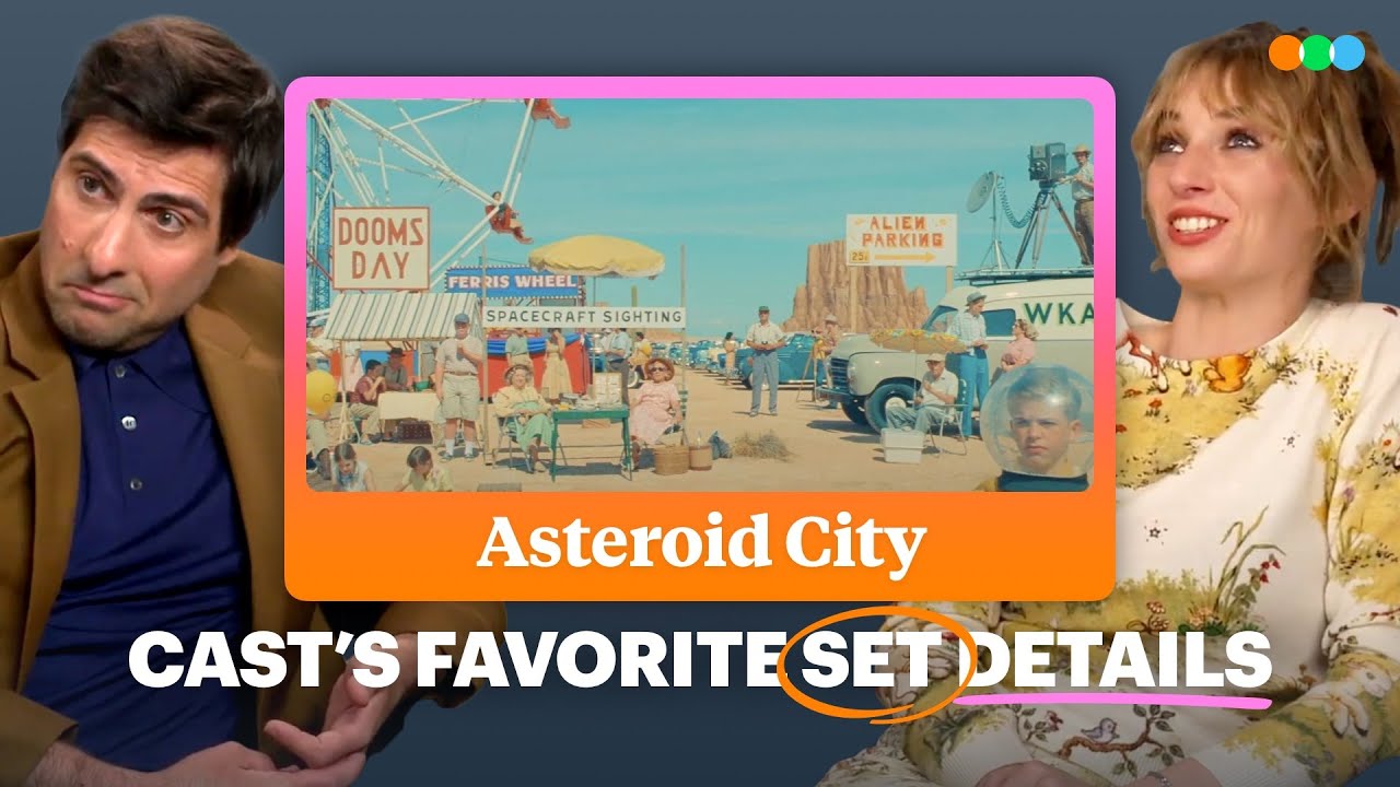 Відео до фільму Астероїд-Сіті | The Asteroid City Cast Reveal Their Favorite Asteroid City Set Details