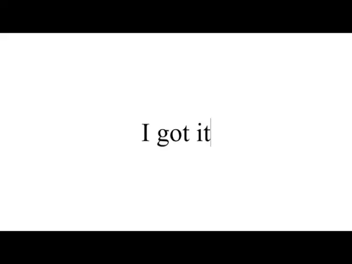 Відео до фільму I got it | I got it - Short Film