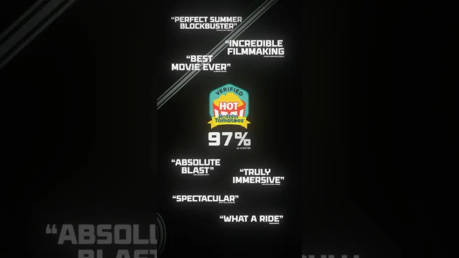 Відео до фільму F1 | Audiences have made F1 The Movie Verified Hot at 97%!