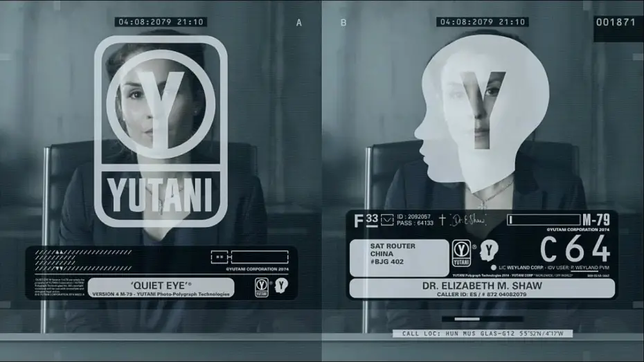 Відео до фільму The Peter Weyland Files: Quiet Eye, Elizabeth Shaw | Prometheus&mdash;Quiet Eye | Dr Elizabeth Shaw&rsquo;s personal message to Peter Weyland | Noomi Rapace