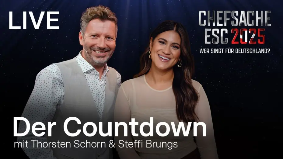 Відео до фільму ESC - The Countdow / The Aftershow | Chefsache ESC - Der Countdown LIVE 🔴 aus Köln mit Steffi Brungs & Thorsten Schorn