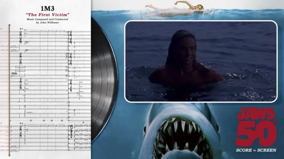 Відео до фільму Щелепи | Score to Screen | "The First Victim" by John Williams from JAWS 50th (Original Score)
