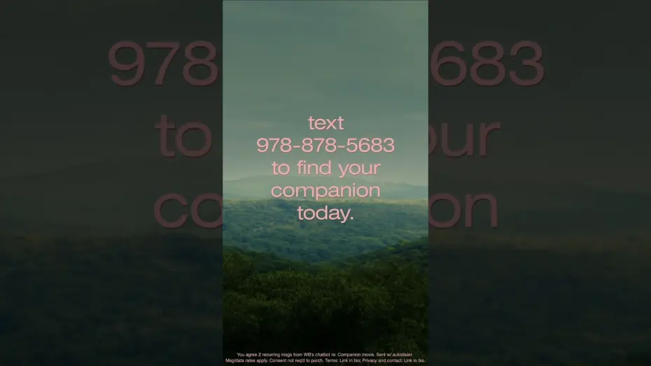 Відео до фільму Companion | Dating is hard. Find Your Companion is easy. Text (978) 878-5683 to Find Your Companion today.*