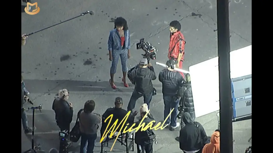 Відео до фільму Michael | Aerial footage of "Thriller" short film for the upcoming Michael Jackson biopic