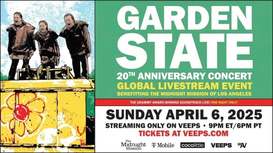 Відео до фільму Garden State - The 20th Anniversary Concert | Garden State 20th Anniversary Concert - Veeps Global Livestream Announcement