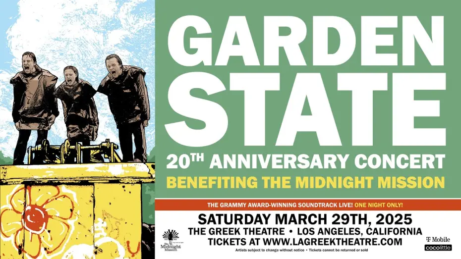Відео до фільму Garden State - The 20th Anniversary Concert | Garden State 20th Anniversary Concert Benefiting The Midnight Mission