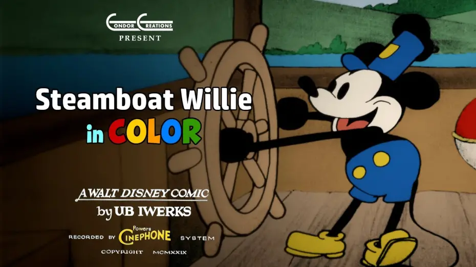Відео до фільму Steamboat Willie | Steamboat Willie In Color (Full Animated Short)