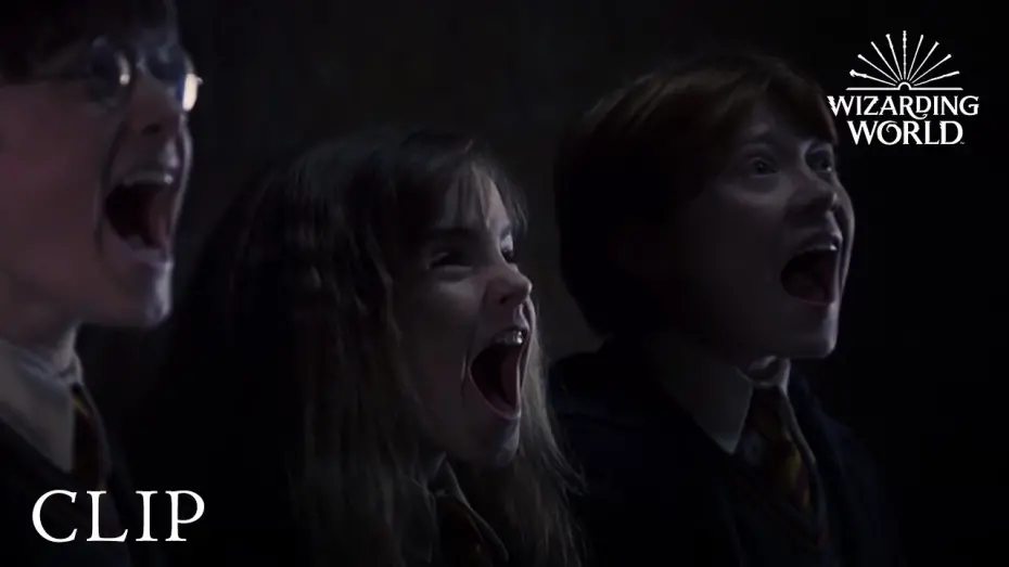 Відео до фільму Гаррі Поттер і філософський камінь | Harry, Ron & Hermione Run Scared of Fluffy