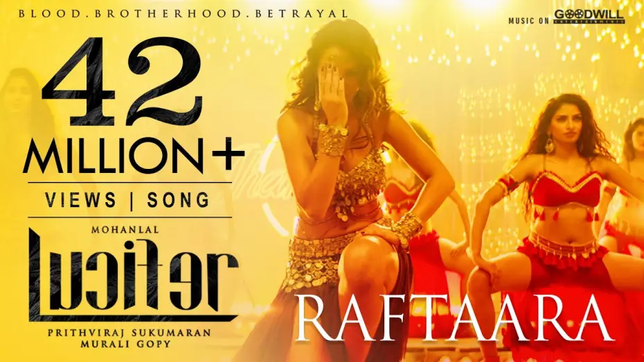 Відео до фільму Люцифер | Lucifer Video Song | Raftaara | Mohanlal | Prithviraj | Deepak Dev | Jyotsna | Waluscha De Sousa