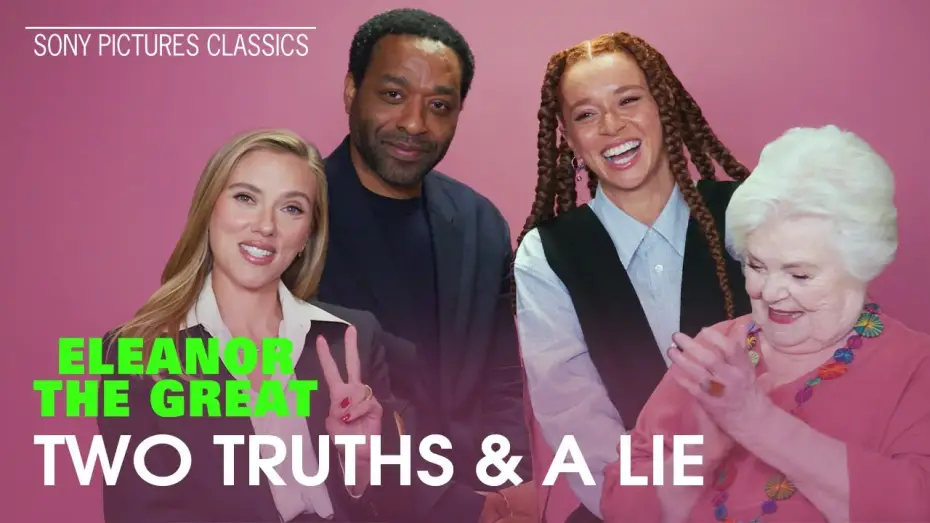 Відео до фільму Елеонора Велика | "2 Truths and 1 Lie" with June Squibb, Erin Kellyman, Chiwetel Ejiofor & Director Scarlett Johansson