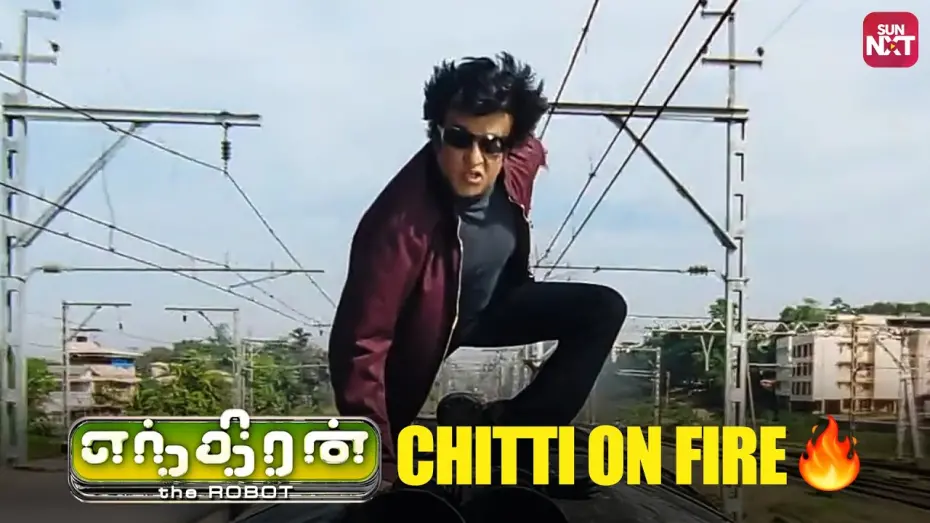 Відео до фільму Enthiran | Iconic Train fight scene🔥