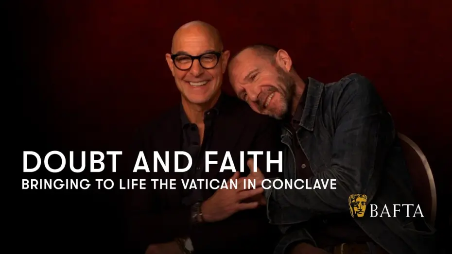 Відео до фільму Conclave | Ralph Fiennes, Stanley Tucci & Isabella Rossellini bonded over Italian Food filming Conclave | BAFTA