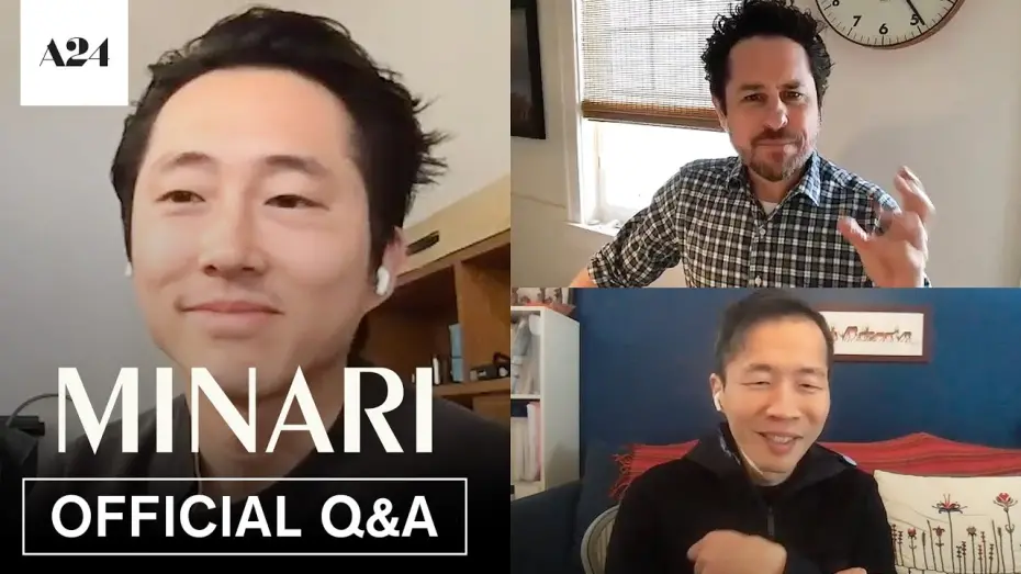 Відео до фільму Мінарі | Minari | Q&A with J.J. Abrams, Director Lee Isaac Chung, and star Steven Yeun | A24